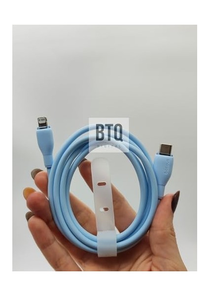 Pudding Hızlı Şarj Özellikli Type-C To Kablo 20W, 1.2 Metre, Mavi modelleri