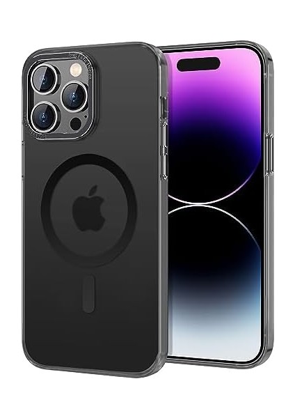 Labs 14 Pro Max Taofit Manyetik Yarı Saydam Metal Çerçeve Kılıf (Siyah) fiyatları