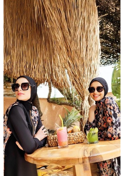 HSM-3088 Liyuza Desenli Jileli Tesettür Mayo fiyatları