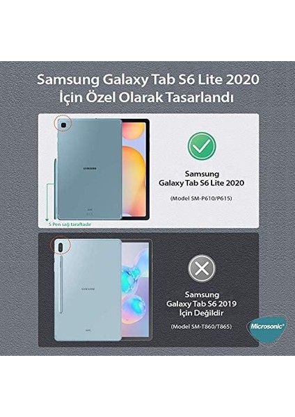 Galaxy Tab S6 Lite 10.4" P610 Glass Screen Protector [galaxy Tab S6 Lite P610 ile Uyumlu Kılıf - Şeffaf] modelleri