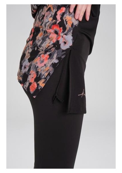 HSM-3088 Liyuza Desenli Jileli Tesettür Mayo