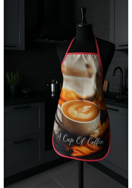 Dijital Baskılı Su Sıvı Geçirmez Leke Tutmaz Mutfak Önlüğü Barista fırsatları