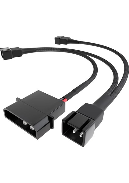 – 4 Pin Molex Fan Dağıtım Kablosu ((5,25 Inç) 12 V – 3 x 3 Pin Fiş 2 Kutuplu, 20-20-20CM)