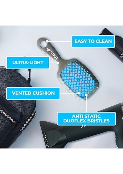 Fhı Heat Unbrush Islak ve Kuru Havalandırmalı Saç Fırçası, Açık Mavi/gri