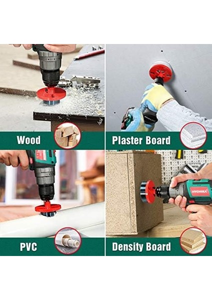For Lıfe Delik Testeresi Seti Kutu Matkabı 7 Testere Çelengi ve 5 Testere Çelengi, Ahşap, Alçı Panel, Sunta, Delik Delme Için modelleri