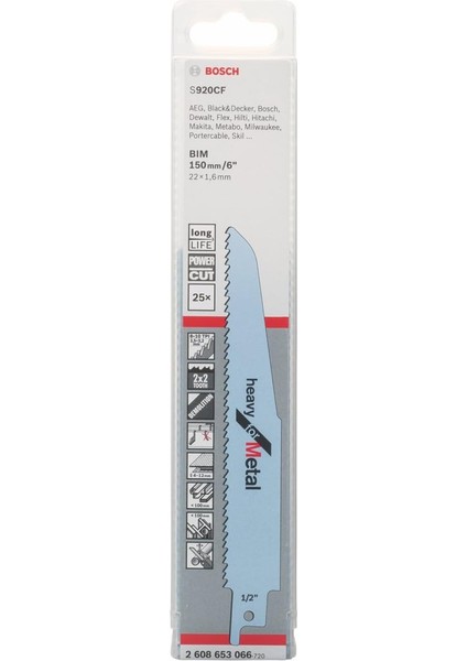 2608653066 Tilki Kuyruğu Testere – S 920 Cf, 25 Parça