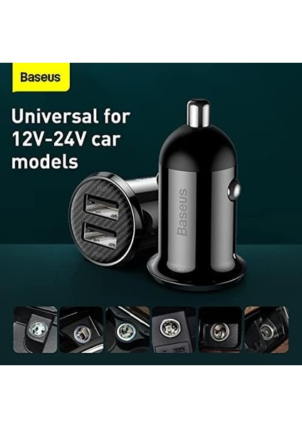 Grain Pro 4.8A Araç Şarjı Siyah fiyatları