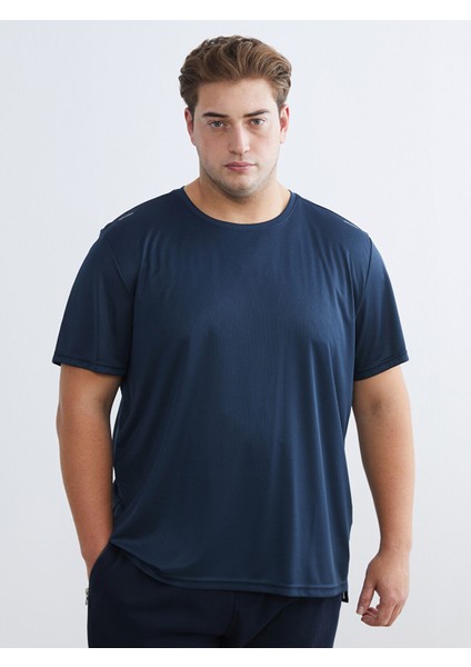 Yeni Sezon Büyük Beden Bisiklet Yaka Erkek Spor Tişört