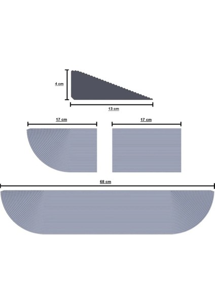 4cm x 68CM Kapı Eşiği Rampası (( Gri )) Tüm Robot Süpürge ve Tekerlekli Sandalye 'ler Için fiyatları