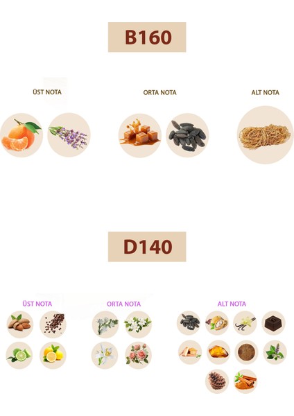 Bacera B160 Woody Erkek Parfüm 50ML Edp D140 Oriental Kadın Parfüm 50ML Edp fiyatları