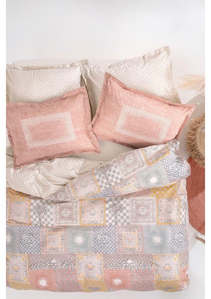 Havanna Tek Kişilik Ranforce Nevresim Takımı Gül Kurusu