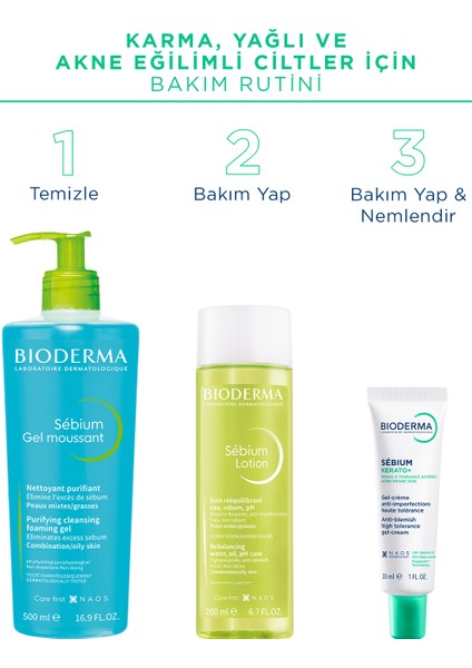 Sebium Kerato+ Sivilce, Akne Lekesi Karşıtı AHA, BHA, Salisilik Asit İçeren Bakım Kremi 30 ml fırsatları