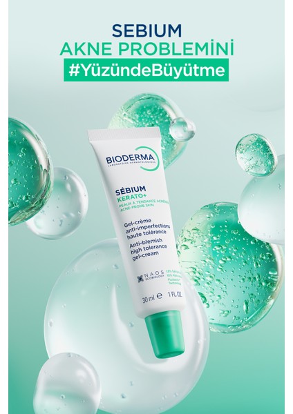 Sebium Kerato+ Sivilce, Akne Lekesi Karşıtı AHA, BHA, Salisilik Asit İçeren Bakım Kremi 30 ml
