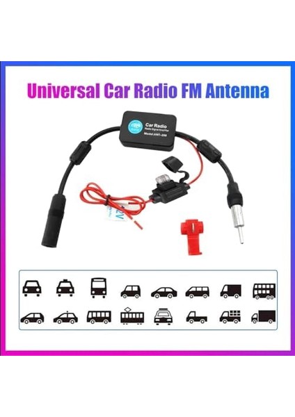 Monte Lua Araç Radyosu Anten Güçlendirici, Evrensel, 12 V, Araç Radyosu, Sinyal Güçlendirici, Am/fm Anten, Sinyal Amplifikatörü, Otomobil, Radyo, Kamyon fiyatları