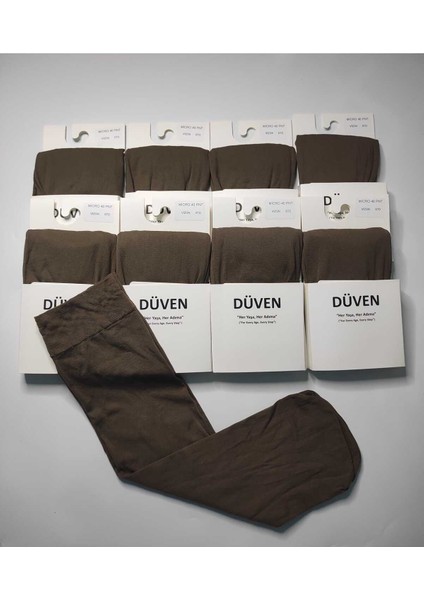 8 Çift Mat Dokulu 40 Den Orta Kalın Mus Vizon Dizaltı Pantolon Çorap modelleri