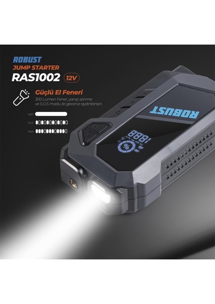 Jump Starter Taşınabilir Akü Takviye Cihazı 16000MAH 4in1 Hava Kompressörü Powerbank El Feneri fiyatları