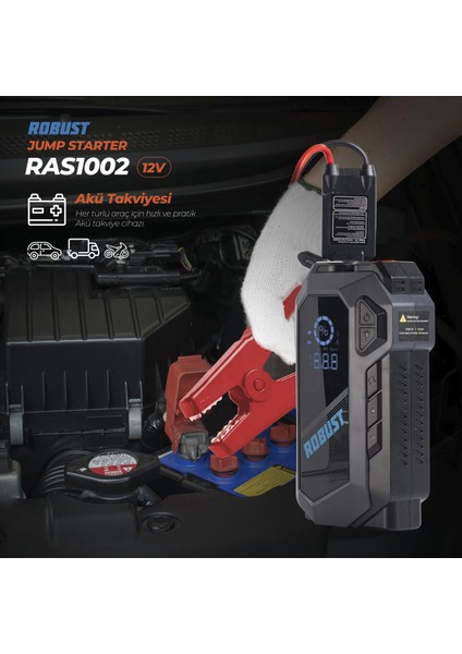 Jump Starter Taşınabilir Akü Takviye Cihazı 16000MAH 4in1 Hava Kompressörü Powerbank El Feneri fırsatları