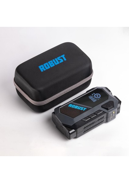 Jump Starter Taşınabilir Akü Takviye Cihazı 16000MAH 4in1 Hava Kompressörü Powerbank El Feneri