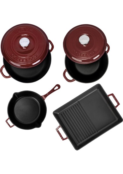 Bordo Döküm Set – Göz Alıcı Renk, Uzun Ömürlü Döküm Kalitesi modelleri