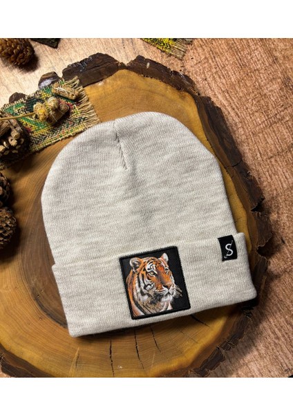 Erkek Kadın Unisex Bere Kışlık Şapka – Kışlık Kalın Triko Kaplan Tiger Hayvan Figürlü Şık Kış Bere fırsatları