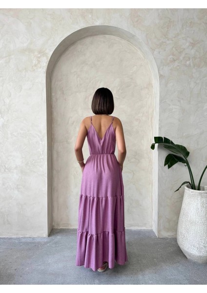 Yzlal Fırfırlı Katlı Elbise S255049 Gül (Beden: Xl) modelleri