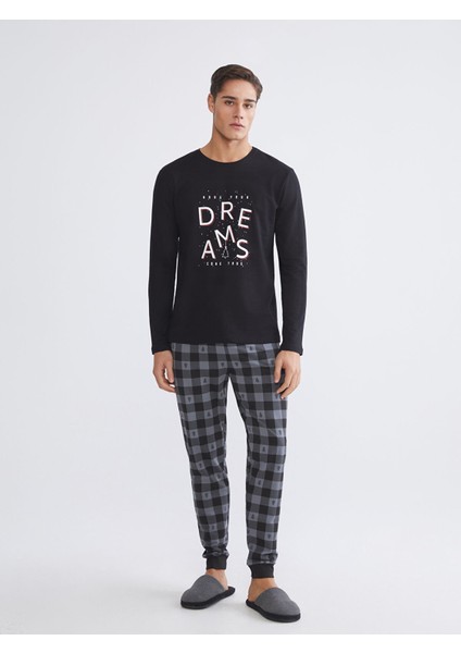 Yeni Sezon Standart Kalıp Erkek Pijama Takımı