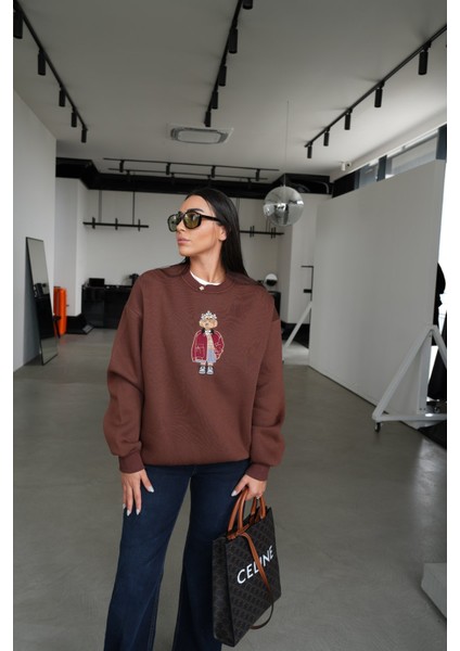 Teddy Işlemeli Sweatshirt