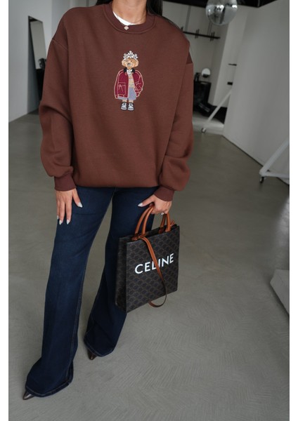 Teddy Işlemeli Sweatshirt fırsatları