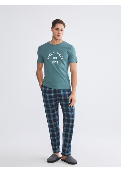Yeni Sezon Standart Kalıp Erkek Pijama Takımı