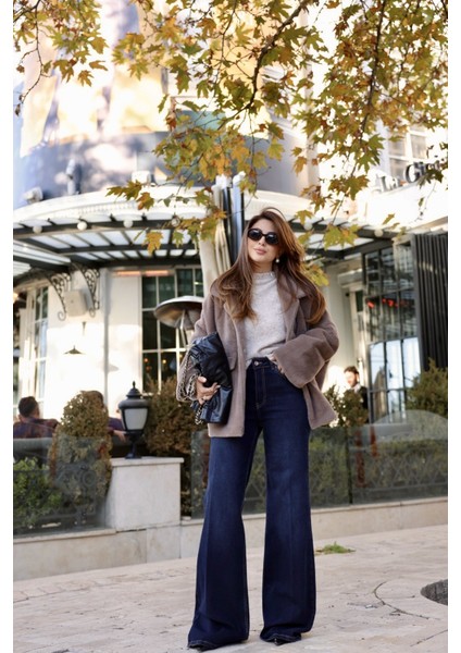 Likralı Flare Jean modelleri