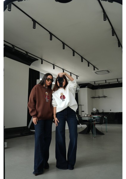 Teddy Işlemeli Sweatshirt indirimleri