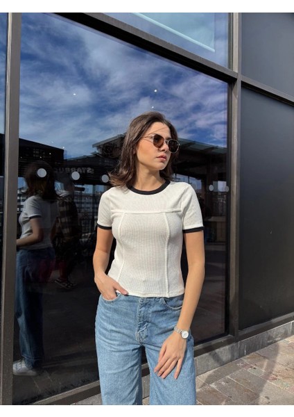 Yzlal Biyeli Bluz Beyaz (Beden: M) fırsatları