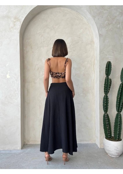 Yzlal Uzun Astarlı Etek S255043 Siyah (Beden: M) fiyatları