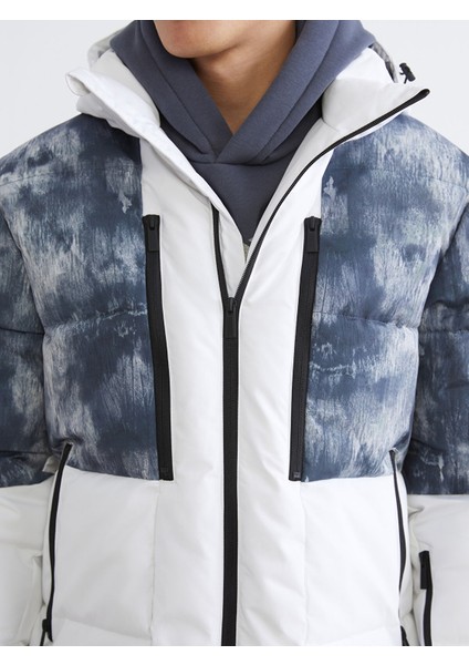 Yeni Sezon Standart Kalıp Kapüşonlu Erkek Kayak Montu modelleri