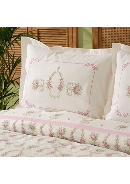 Alfia Pudra Pamuk Tek Kişilik Nevresim Takımı modelleri