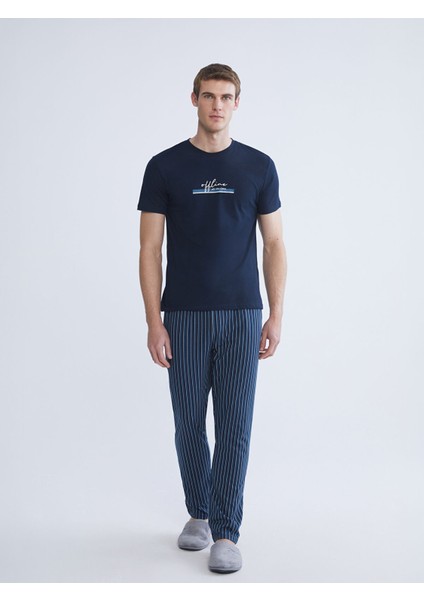 Yeni Sezon Standart Kalıp Erkek Pijama Takımı