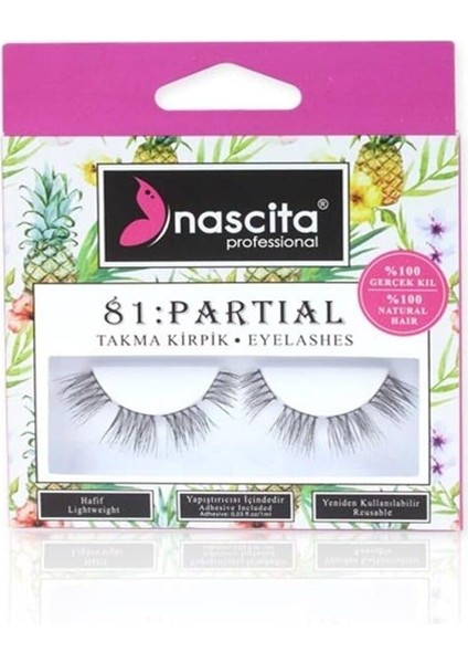 Nascita Parçali Takma Kirpik (%100 Gerçek Kıl)
