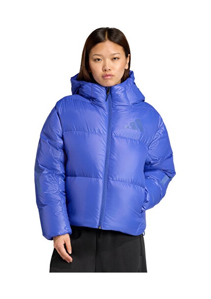 W Z.n.e. Puffer Kadın Outdoor Mont JW1517 Mavi
