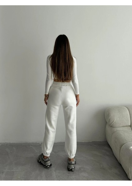 Sptrns 3 Iplik Şardonlu Paça Lastikli Eşofman Beyaz İS001 (Beden: Xl) modelleri