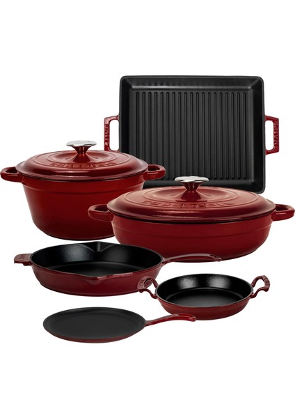 Bordo Serisi Döküm Set – Her Yemekte Şef Dokunuşu