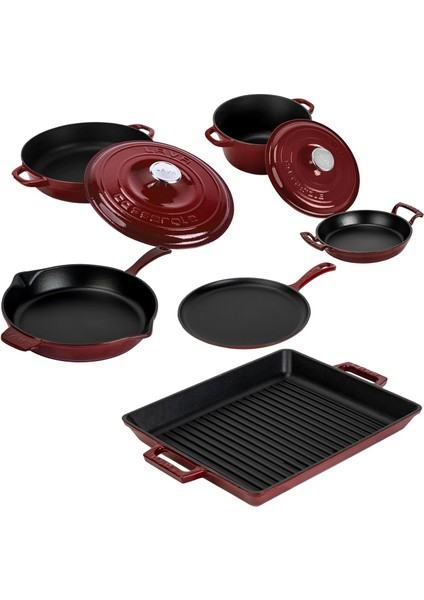 Bordo Serisi Döküm Set – Her Yemekte Şef Dokunuşu fiyatları