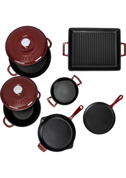 Bordo Serisi Döküm Set – Her Yemekte Şef Dokunuşu modelleri