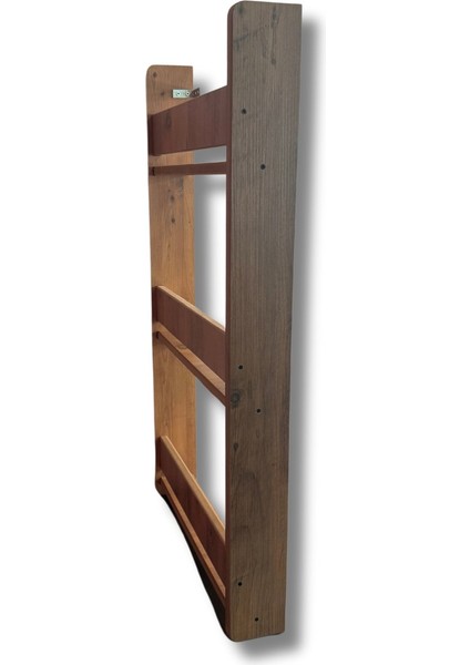 Çocuk Odası Duvar Kitaplığı, 3 Katlı, Ceviz Renkli, Mdf, Dekoratif Duvara Monte Kitaplık modelleri