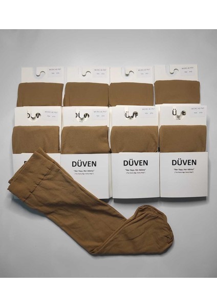 8 Çift Mat Dokulu 40 Den Orta Kalın Mus Ten Dizaltı Pantolon Çorap modelleri