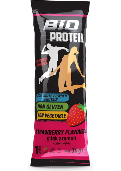 Çilek Aromalı Protein Tozu 30 G 2 Adet