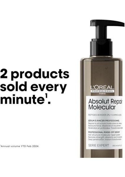 L'oréal Professionnel Paris Serie Expert Absolut Repair Molecular Tüm Yıpranmış Saçlar Için Durulanan Serum 250ML modelleri