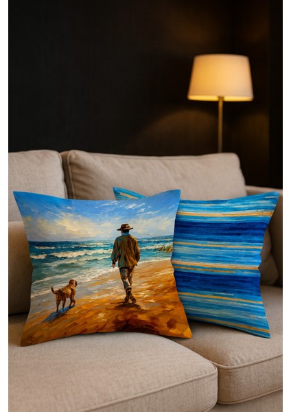 Tekli Kırlent Kılıfı , Dekoratif Kırlent , Şık Tasarımlı Kırlent, Showroom Kırlent Issız Adam