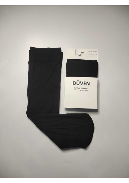 Mat Dokulu 40 Den Orta Kalın Mus Siyah 3'lü Dizaltı Pantolon Çorap fiyatları