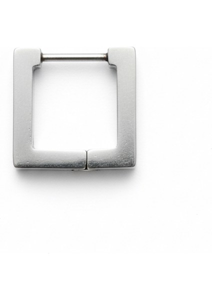 Unisex Çelik Kare Küpe