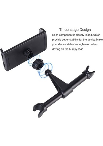 Araba Koltun Arkası Telefon ve Tablet Tutucu 360 Derece Dönebilen Dik ve Yatay Konumlandırılabilen 4 Inç ve 11 Inç Arası Cihazlar Için Uygun NRT-082 fiyatları